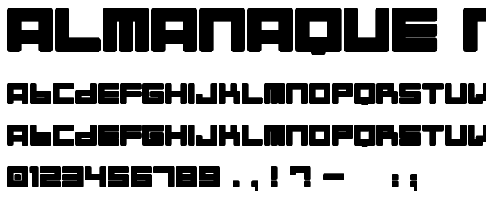 Almanaque Normal font